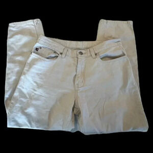 Ralph Lauren Polo Jeans Company Cream Cotton Straight Jeans Women's Size 8 Crop